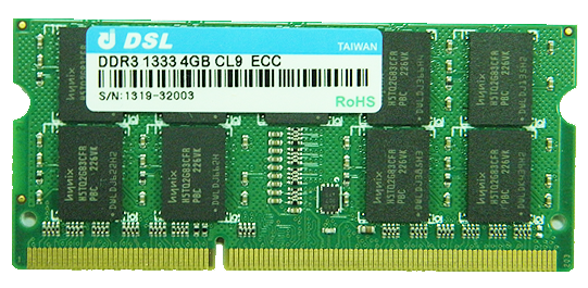 DDR3 SO-DIMM with ECC 204PIN